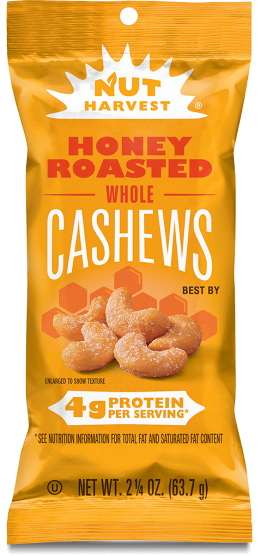 NUT HARVEST® Honey Roasted Whole Cashews